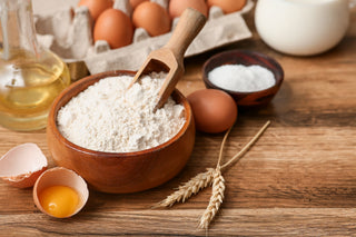 German baking ingredients like flour, yeast, baking powder and baking mixes from Germany