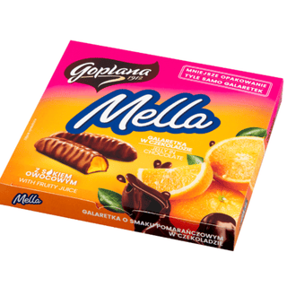 Goplana Mella Orange Jelly in Milk Chocolate (Galaretka Pomarańczowa) — Polish Candy