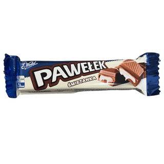 Wedel Pawełek Cream Chocolate Bar (Baton Pawełek Śmietankowy) — Polish Chocolate Bar