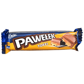 Wedel Pawełek Toffee Chocolate Bar (Baton Pawełek Toffi) — Polish Chocolate Bar