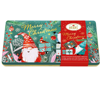 Heidel Milk Chocolate Christmas Elves Tin