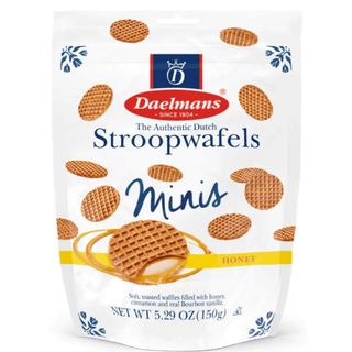 Daelmans Minis Honey Stroopwafels Stand-Up Pouch