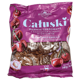 Kopernik Całuski Glazed Gingerbread with Cherry (Pierniczki Lukrowane z Wiśnią) — Polish Gingerbread