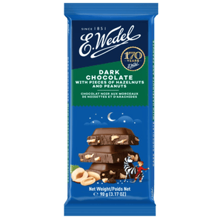 Wedel Dark Chocolate with Peanut & Hazelnut Filling (Czekolada Gorzka) — Polish Chocolate Bar