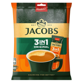 Jacobs Original 3 in 1 Instant Coffee Bag (20 pieces)