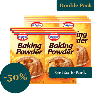 Dr. Oetker Baking Powder - 2-for-1 Value Pack (2x 6-Pack)