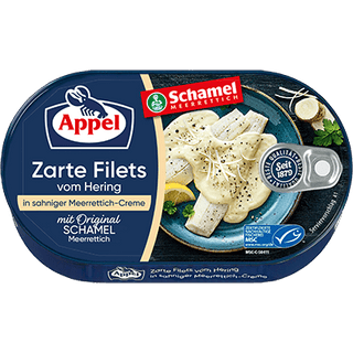 Appel Heringfilets In Sahne-Meerrettich-Creme