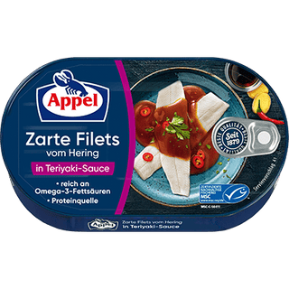 Appel Heringsfilet Teriyaki-Sauce
