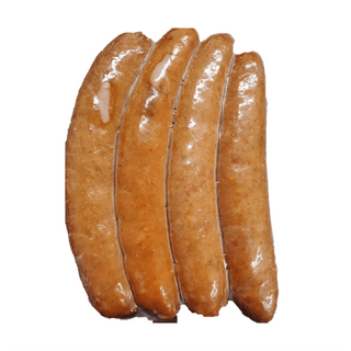 Bauernwurst, four German farmer's sausages of pork and beef with mustard seed