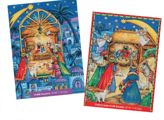 Erikas Pantry Advent Calendar Nativity Scene Red