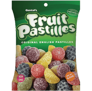 Gustaf's Fruit Pastilles sugar-coated gummy candies.