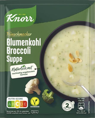 Knorr Feinschmecker Cauliflower Broccoli Soup Blumenkohl Broccoli Suppe