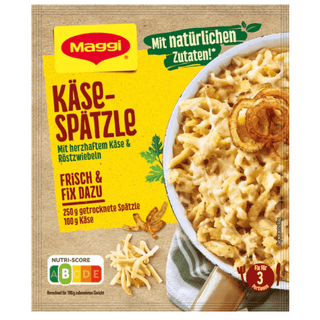 german käse spätzle seasoning from maggi fix