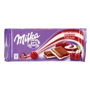 german milk cherry chocolate from milka