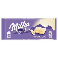 german white chocolate from milka