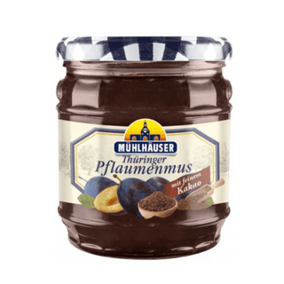 german plum jam with cacao from mühlhäuser