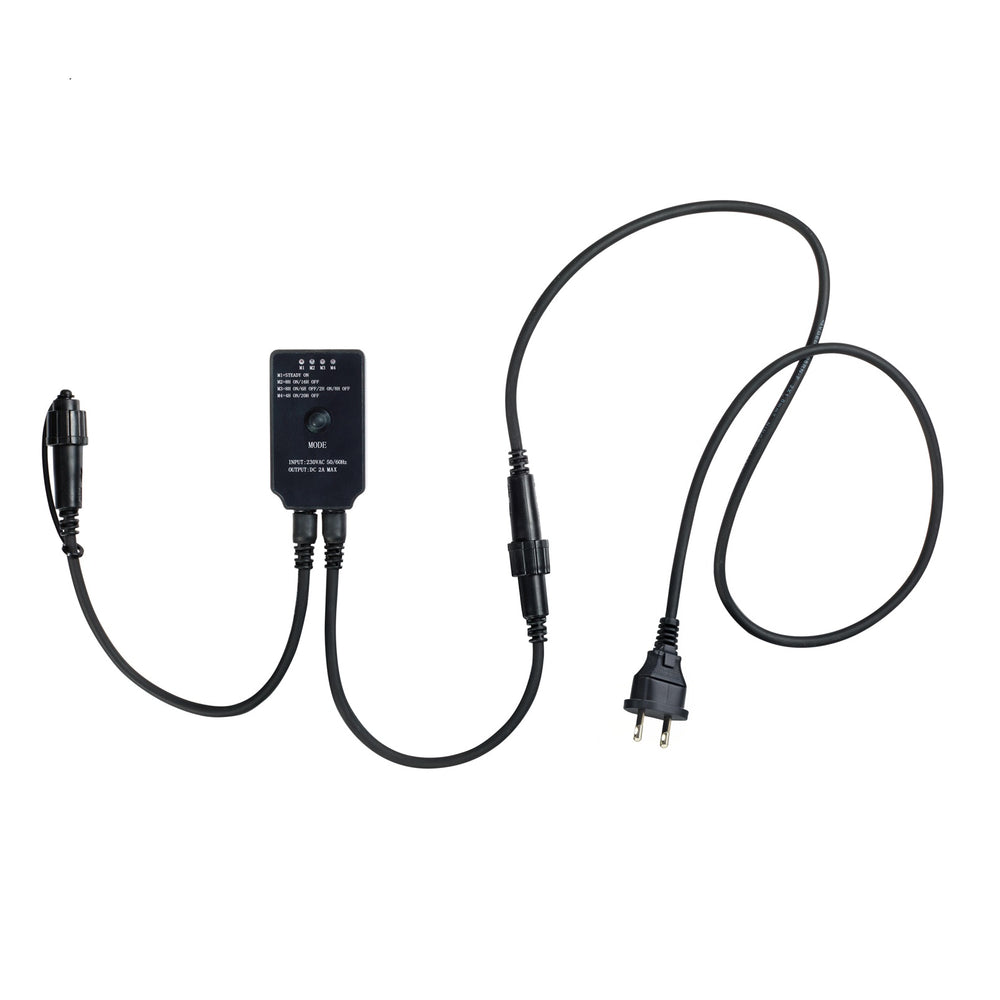 Pro Connect Stecker Schwarz mit Timer 