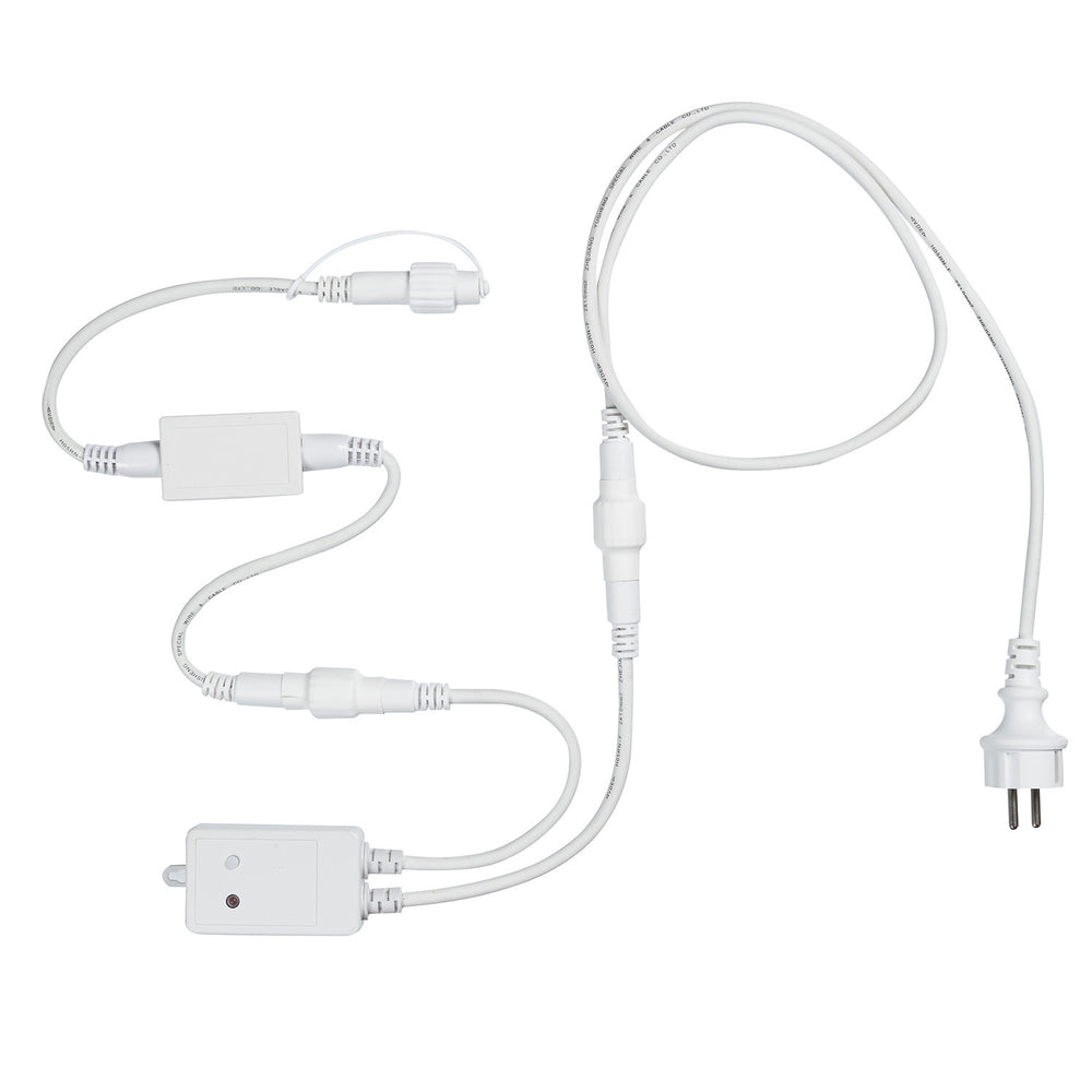 Pro Connect Stecker Weiß mit Timer (IP67-kompatibel)