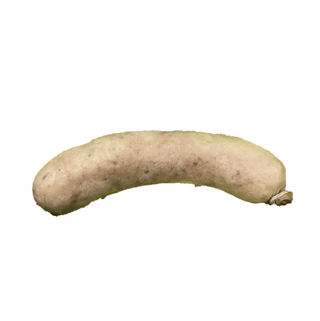 German liverwurst, a smoked pork liver sausage link in natural casing