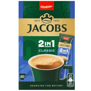Jacobs Original 2 in 1 Instant Coffee (20 pieces)