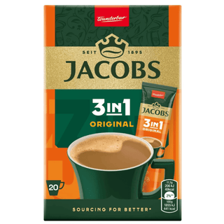 Jacobs Original 3 in 1 Instant Coffee (20 pieces)