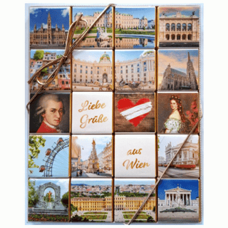 Chocolada Gift Box "Vienna" Milk Chocolate Naps (20 naps)