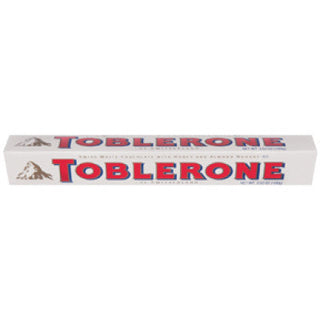 white chocolate bar from toblerone